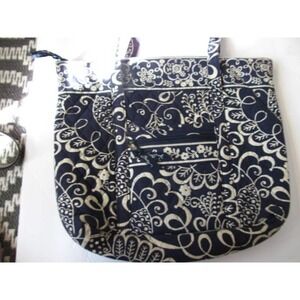 Vera Bradley Large Shoulder Bag, 14" x 12" All zippers work.